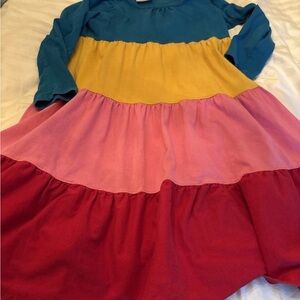 Hanna Andersson Multicolor Tiered Dress